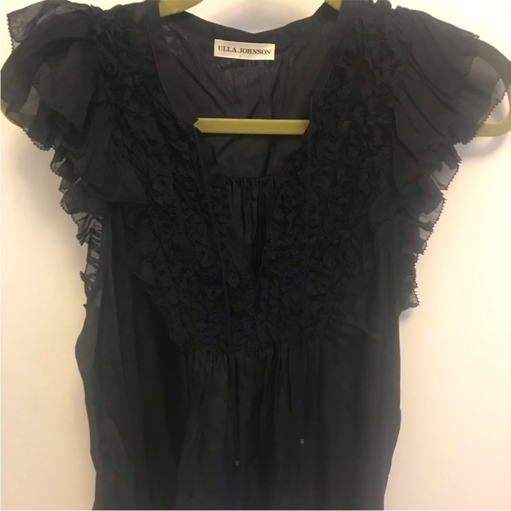 Ulla Johnson 100% silk sleeveless blouse Navy / Midnight Size 4